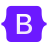 Bootstrap logo, front-end framework for responsive design